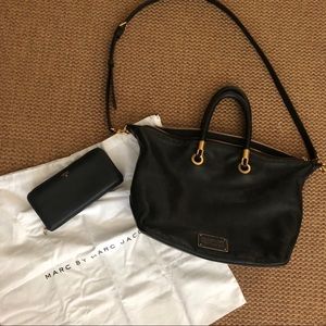 Marc Jacobs Crossbody Purse & Fossil Wallet
